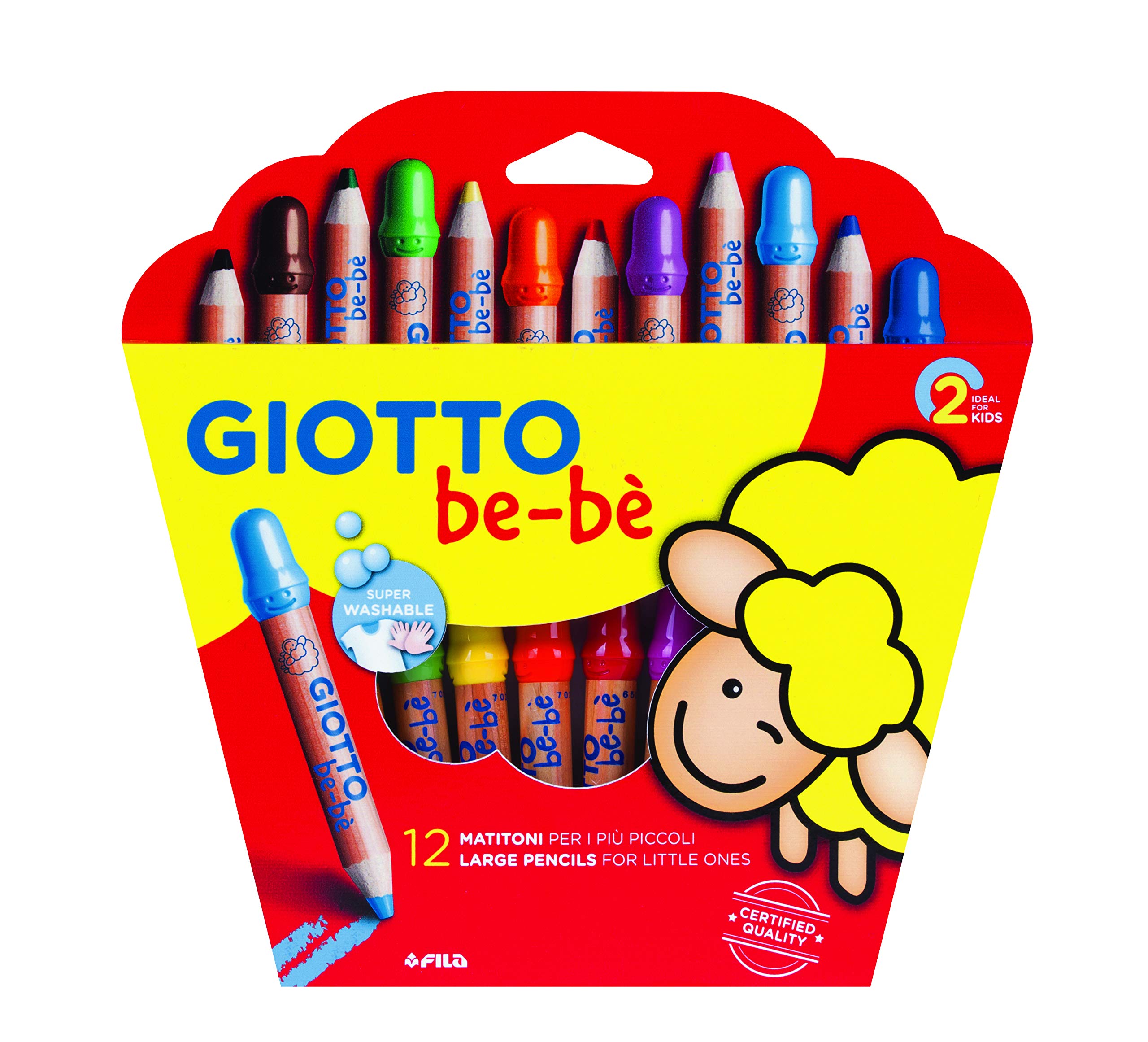 Schoolstoreng Ltd | Giotto Be-Be Super Large Colouring Pencils